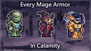 EVERY Mage Armor In Terraria CALAMITY [upl. by Ahsal]