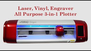 Laser Vinyl Engraver All Purpose 3 in 1 Plotter Cutter [upl. by Reed]