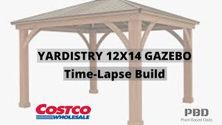 DIY Yardistry 12X14 Gazebo Installation Timelapse [upl. by Sieracki]