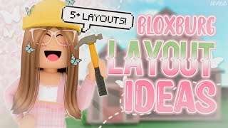 Bloxburg FREE HOUSE LAYOUT IDEAS  5 Layouts  Roblox  auvelva ♡ [upl. by Reace]