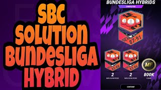 SBC SOLUTION BUNDESLIGA HYBRID IN MADFUT 22 [upl. by Dasi]