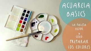 Tutorial ACUARELAS como preparar los colores y las PALETAS mejores by ART Tv [upl. by Karee736]