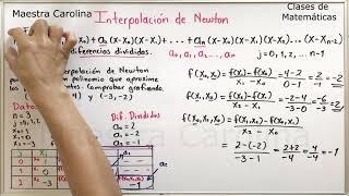 Interpolacion de Newton [upl. by Rodolfo401]