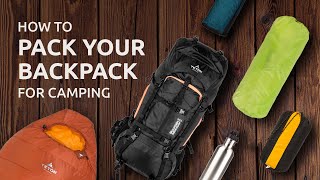 How to Pack Your Backpack for Camping [upl. by Sims]