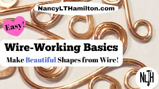 Wire Working Basics How to create beautiful shapes from wire [upl. by Ityak399]