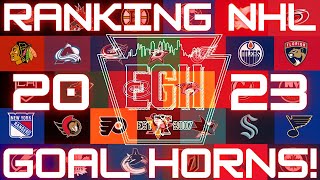 NHL Goal Horn Rankings 2023 [upl. by Ennovihs194]