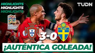 Highlights  Portugal 30 Suecia  UEFA Nations League 2020  TUDN [upl. by Adnuhs]