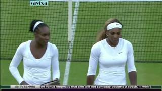 Serena and Venus Williams most entertaining points in doubles [upl. by Aliehc442]