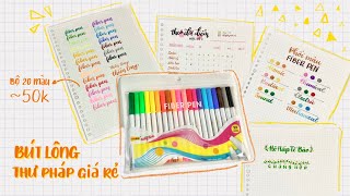 Review amp Hướng Dẫn Sử Dụng Fiber Pen Thiên Long  Cheap high quality supertip pens  Tổng Hợp TikTok [upl. by Cerellia]