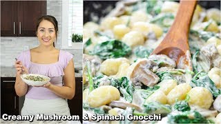 Creamy Mushroom and Spinach Gnocchi [upl. by Mayes]