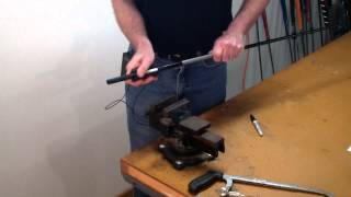 How To Assemble a Custom Golf Club Part 8  How To Cut A Golf Shaft To Length [upl. by Orlando]