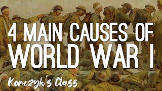 4 MAIN Causes of World War I Explained [upl. by Nnaillek]