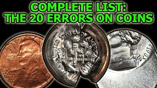 The 20 Types Of Errors On Coins – Complete Overview of Physical Error Coinage [upl. by Nollek]