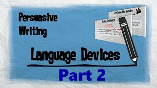 Persuasive Techniques Part 2  Persuasive Writing  EasyTeaching [upl. by Fredenburg]