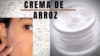 crema de ARROZ COREANA para la CARA  Como hacer CREMA DE ARROZ  Piel SIN MANCHAS [upl. by Eneles]