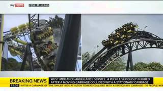 Alton Towers Smiler Rollercoaster Crash [upl. by Lebyram]