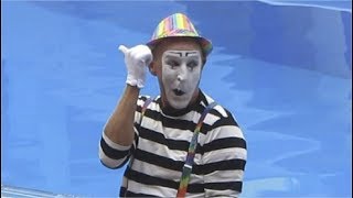 Hilarious Mime Improv at SeaWorld Orlando [upl. by Ardnos]