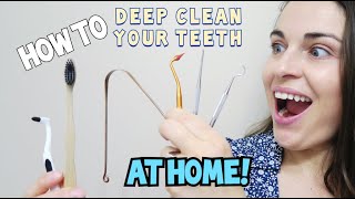 How I Cleaned My Teeth at Home to Fight Tartar amp Teeth Stains [upl. by Ramirolg]