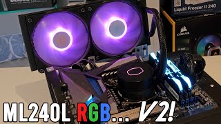 Cooler Master MasterLiquid ML240L V2 RGB FORM over FUNCTION [upl. by Lesab133]