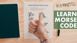 LEARN MORSE CODE from a MEMORY CHAMP in 15 minutes [upl. by Ilojna]