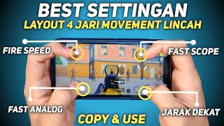 SETTINGAN KONTROL LAYOUT 4 JARI TERBAIK UNTUK PEMULA PUBG MOBILE [upl. by Avir]