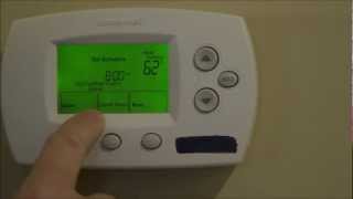 How to Program Your Thermostat  Honeywell FocusPro TH6000 Series [upl. by Aikrehs]