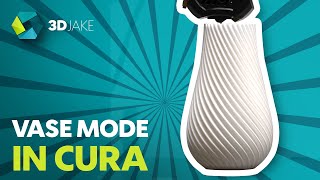 How to enable Vase Mode in Cura  3D Print Tutorial [upl. by Anyk]