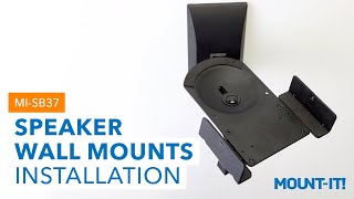 Speaker Wall Mounts with Sliding Clamps  MISB37 Installation [upl. by Mauve]