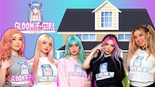 5 Egirls 1 House  GloomEGirl Vlog [upl. by Ronyam]