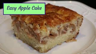 Easy Apple Cake Recipe  How to Make the Easiest Apple Cake [upl. by Nanreit]