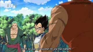 Vegeta vs Zoro vs Zebra Ger Sub One Piece Special [upl. by Atahs]