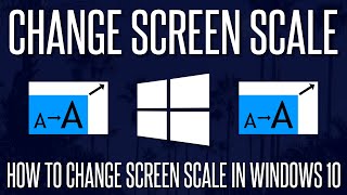 How to Change Screen ScaleSize on a Windows 10 PC [upl. by Reace]