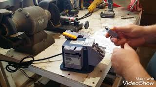 Lets unbox and review the Chicago Electric Multipurpose Drill Bit Sharpener from Harbor Freight [upl. by Kelton]