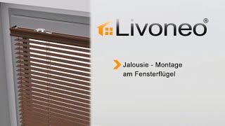 Jalousie  Montage am Fensterflügel verschraubt [upl. by Artenahs293]