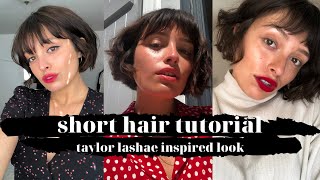 3 EASY Ways To Style A Short Bob With Bangs [upl. by Trinl287]