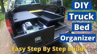 DIY Truck Bed Organizer Set Up Awesome Hunting Fishing amp Camping Storage System [upl. by Semela]