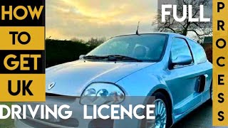 UK DRIVING LICENCE  FULL PROCESS EXPLAINED [upl. by Yttocs]