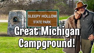 Sleepy Hollow Michigan State Park  Campground tour and review [upl. by Sihtnyc]