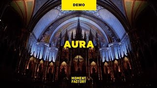 AURA  A luminous experience in the heart of Montreals NotreDame Basilica [upl. by Ryle]