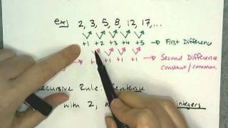 Quadratic Sequences The Basics [upl. by Mahmoud]