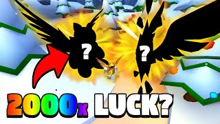 😱 WHAT ITS LIKE TO HAVE 2000X LUCK IN BUBBLE GUM SIMULATOR 👀 [upl. by Colleen]