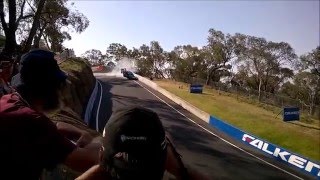 Bathurst 1000 2015 Chaz Mostert crash [upl. by Getraer711]