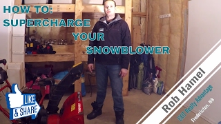 How to supercharge your snowblower MUST SEE [upl. by Adnirod]