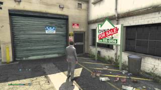 GTA 5  Michael buying a garage Vehicle Storage property [upl. by Bettine198]