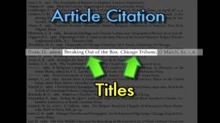 How To Read Citations and References [upl. by Ahtnicaj]