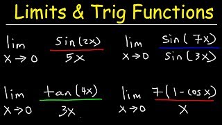 Limits of Trigonometric Functions [upl. by Initirb]