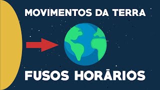 MOVIMENTOS DA TERRA E FUSOS HORÁRIOS  Geografia [upl. by Sitnerp630]