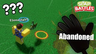 Using Abandoned Gloves Roblox Slap Battles [upl. by Etnaid]