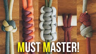 5 Knots Every Paracordist MUST MASTER  Beginner Knots You Need To Know [upl. by Oiziruam]