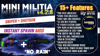 Mini Militia sniper  sg instant spawn mod  BTK [upl. by Ajak476]